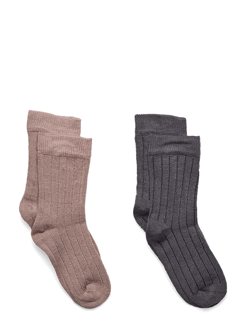 Minymo - Ankle sock - rib (2-pack) - sokken - goat - 0