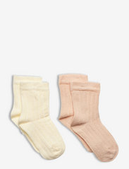 Ankle sock - rib (2-pack) - OFF WHITE