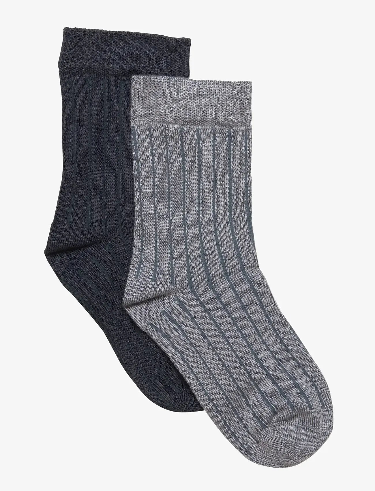 Minymo - Ankle sock - rib (2-pack) - strømper - sleet - 1