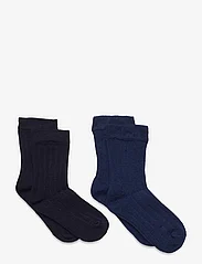 Minymo - Ankle sock - rib (2-pack) - laveste priser - total eclipse - 0