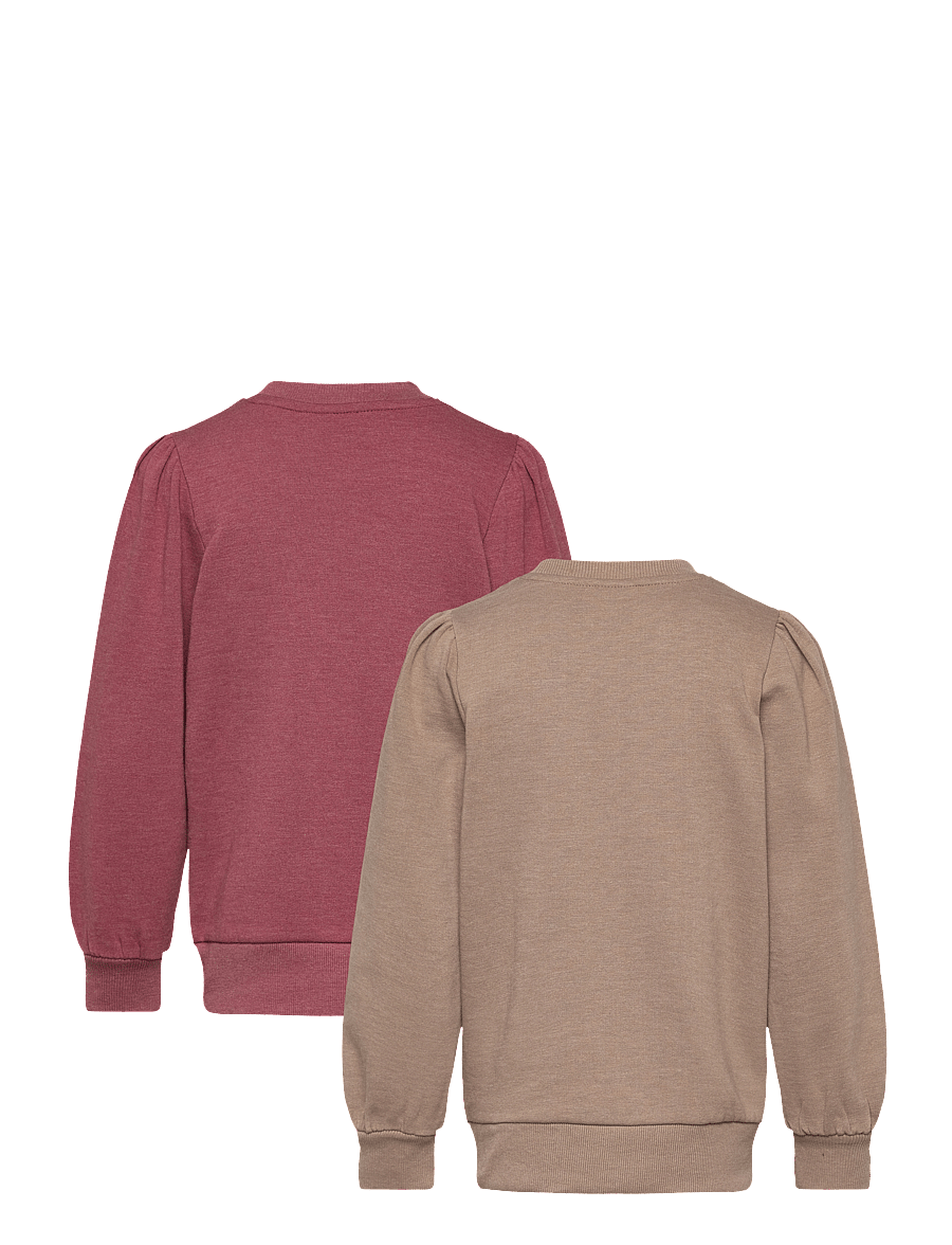 Minymo - Sweat Shirt (2-pack) - sweatshirts - apple butter - 1