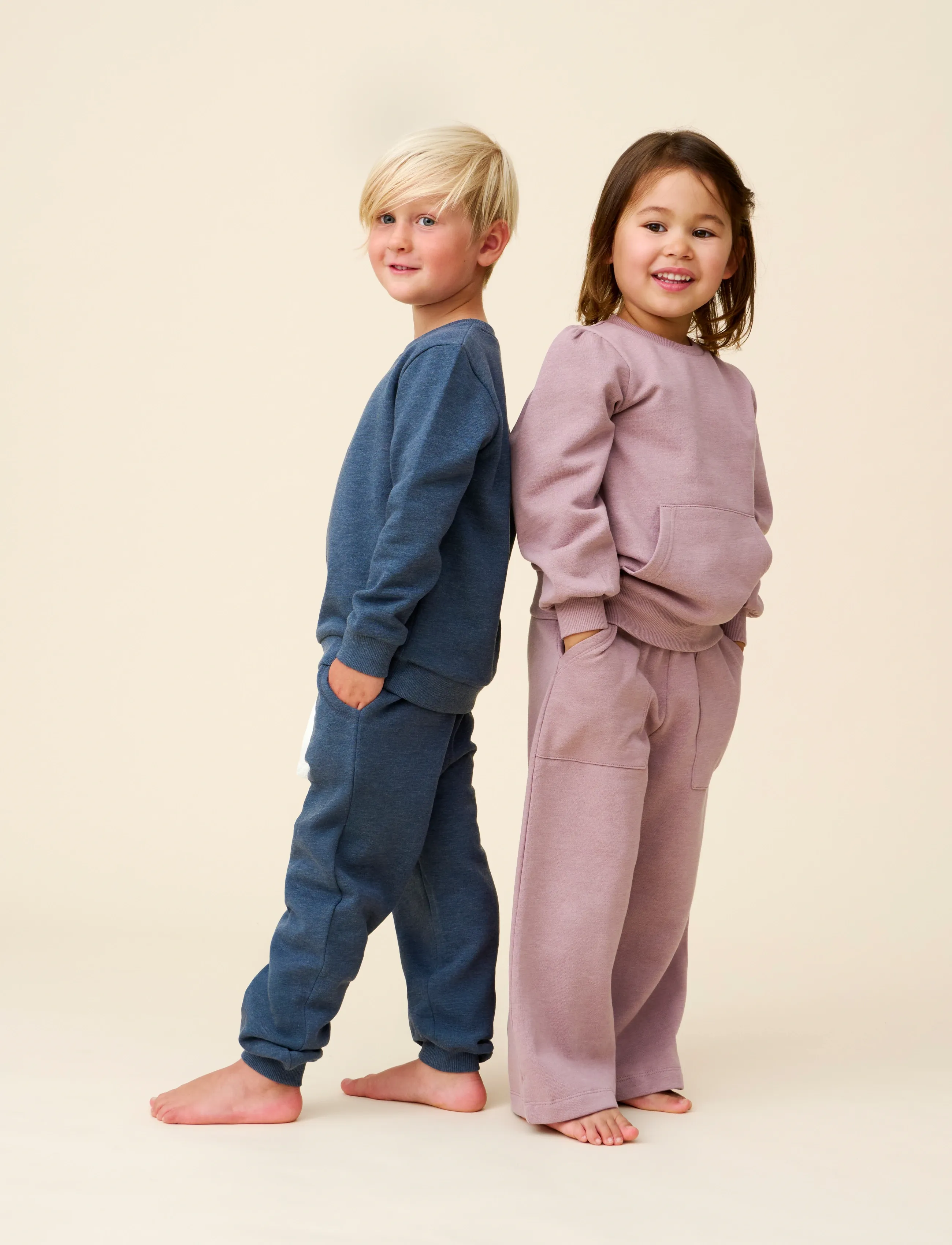 Minymo - Sweat Shirt (2-pack) - sweatshirts - elderberry - 0