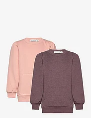 Minymo - Sweat Shirt girl (2-pack) - sweatshirts - misty rose - 0