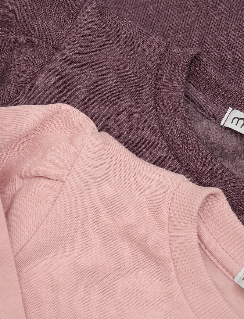 Minymo - Sweat Shirt (2-pack) - sweatshirts - misty rose - 1