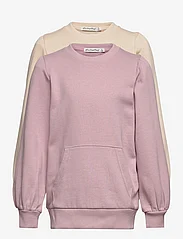Minymo - Sweat Shirt girl (2-pack) - sportiska stila džemperi - violet ice - 0