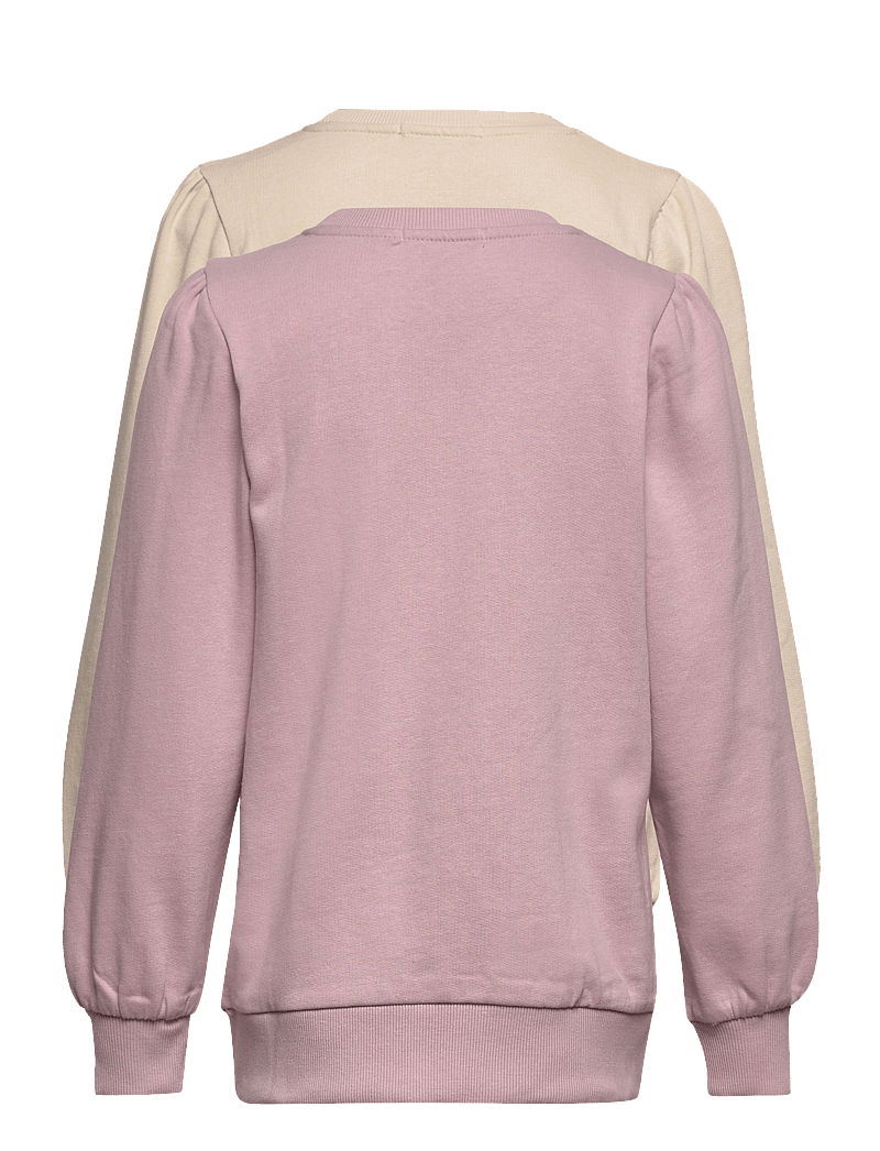Minymo - Sweat Shirt (2-pack) - sweatshirts - violet ice - 1