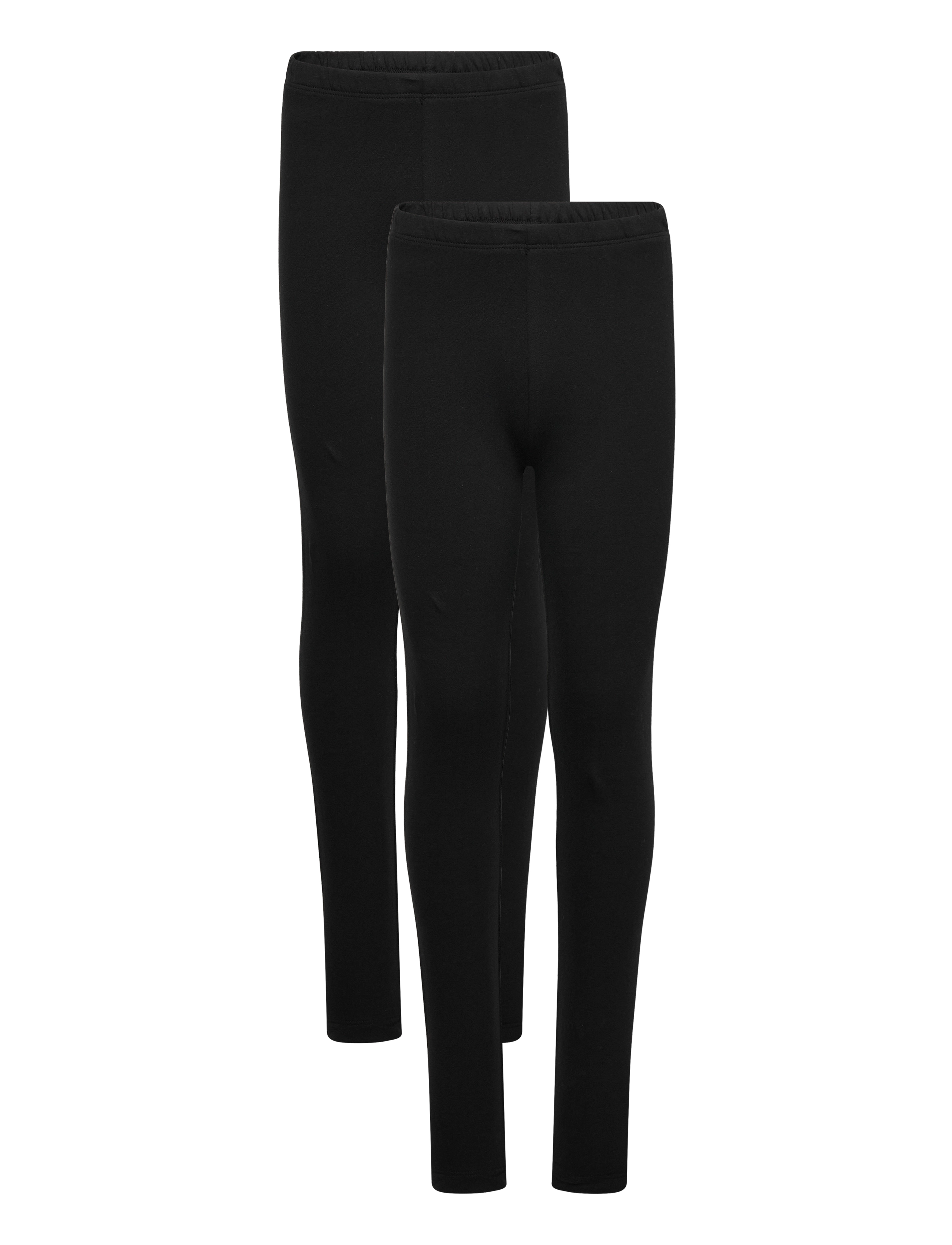 Minymo Sweat Leggings (2-pack) - Leggings - ANTHRACITE / black