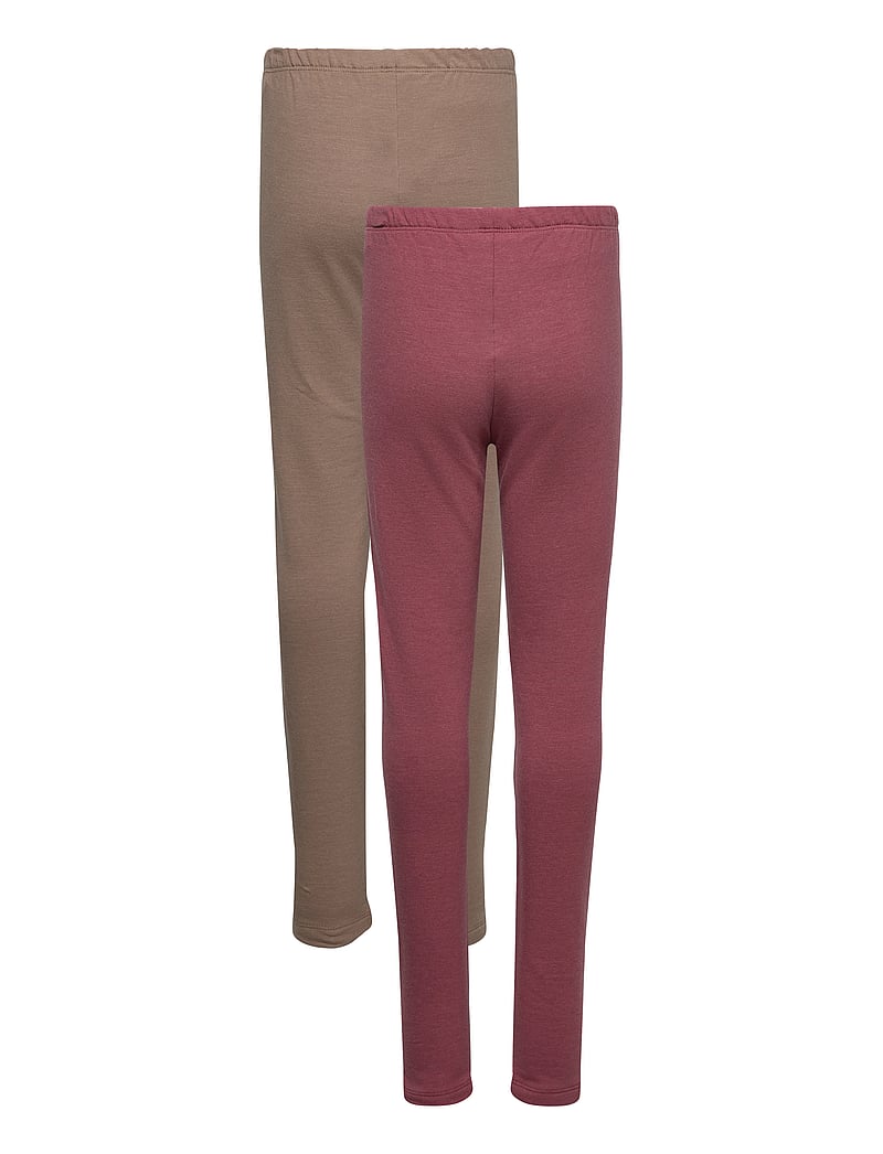 Minymo - Sweat Leggings (2-pack) - multipack leggings - apple butter - 1