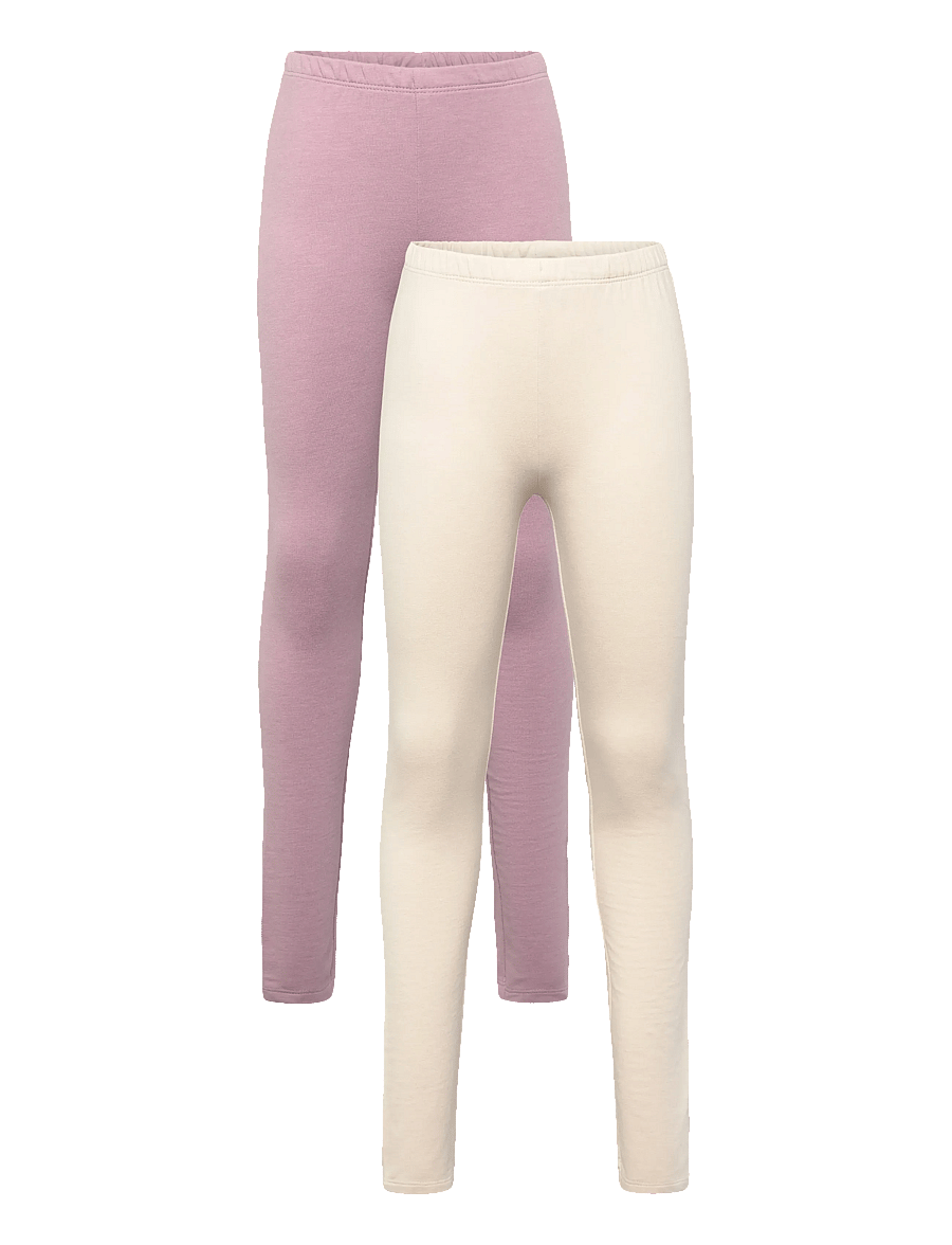 Minymo - Sweat Leggings (2-pack) - hosen-multipack - elderberry - 0