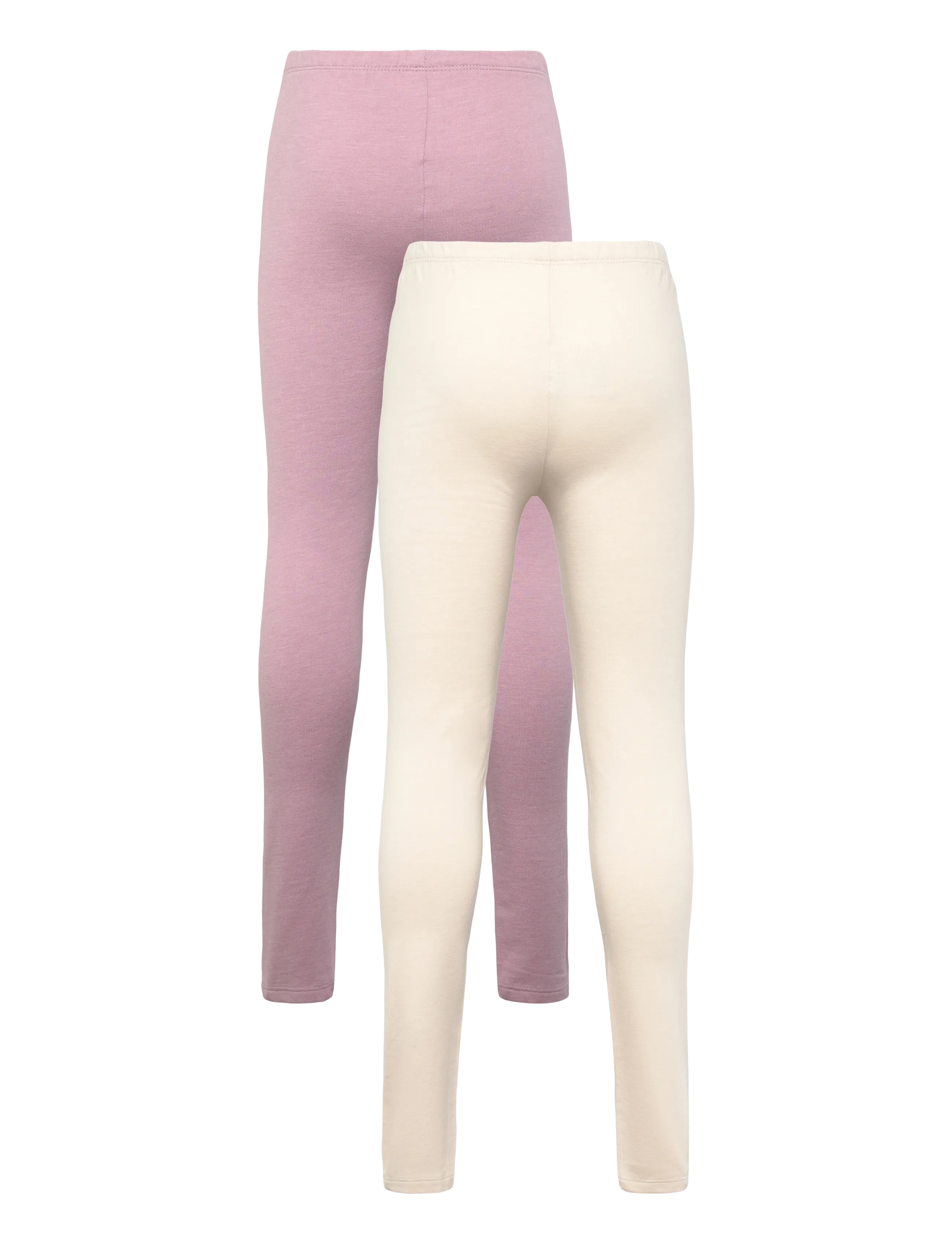 Minymo - Sweat Leggings (2-pack) - multipack leggings - elderberry - 1