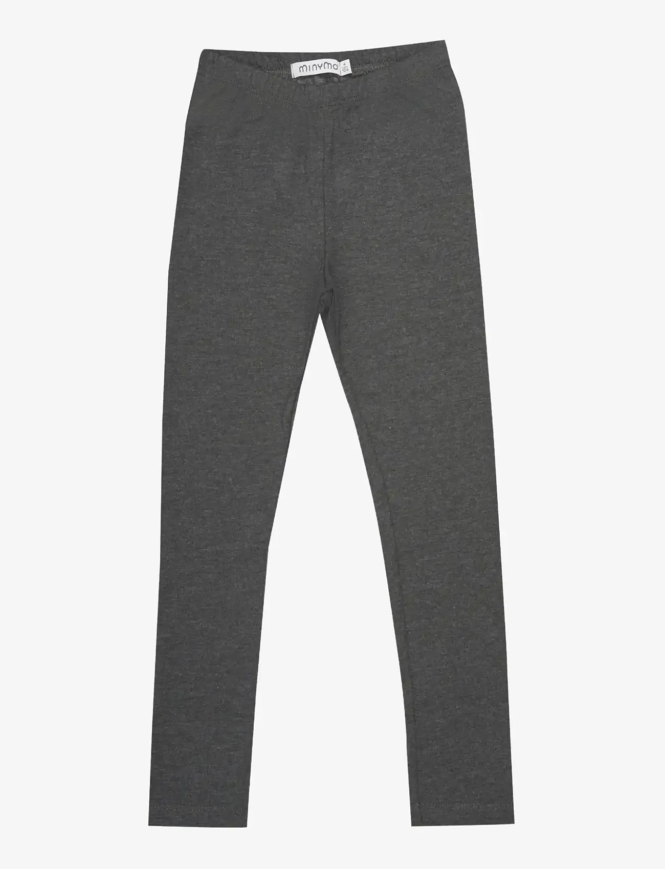 Minymo - Sweat Leggings (2-pack) - multipack leggings - greymelange - 2