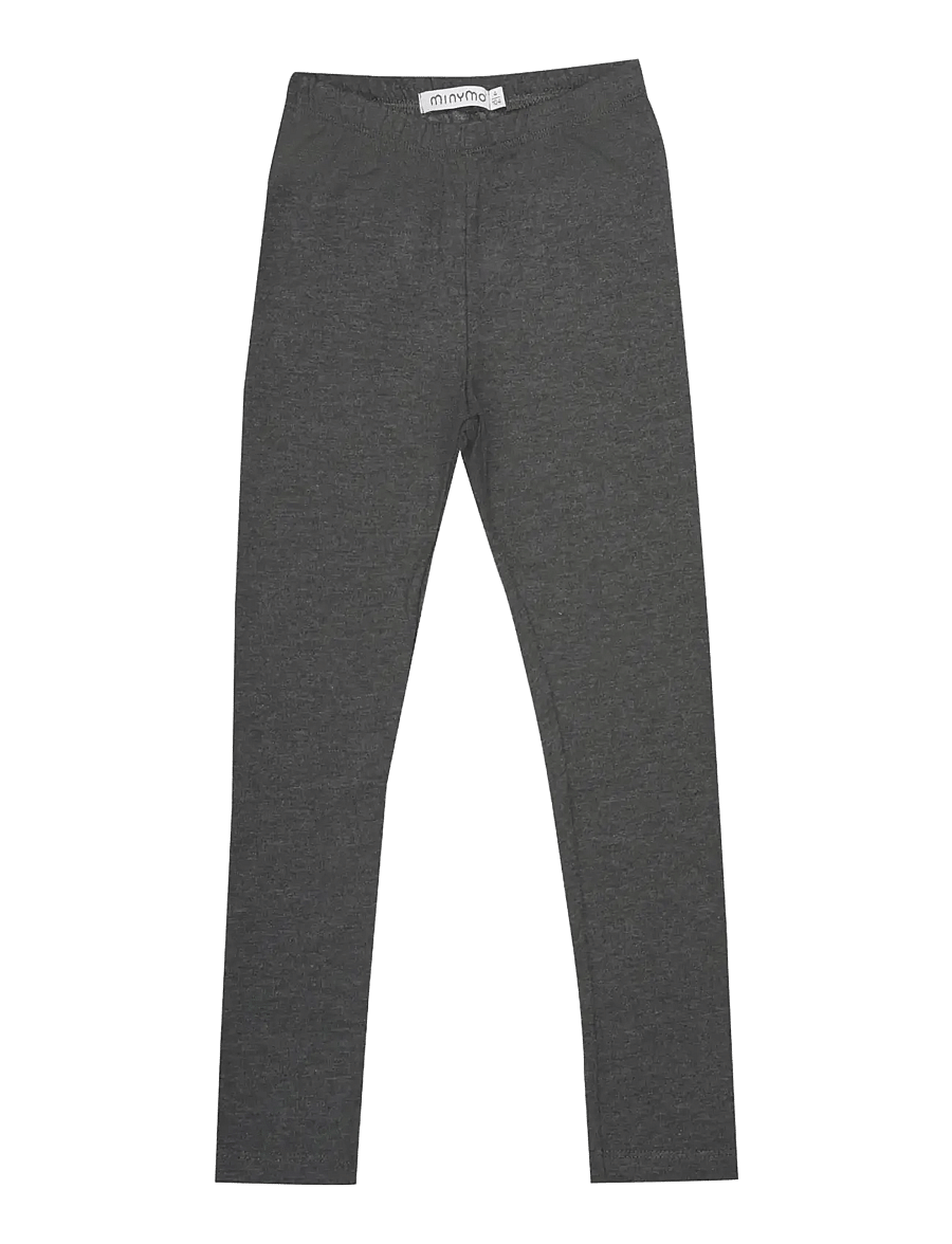 Minymo - Sweat Leggings (2-pack) - multipack leggins - greymelange - 2