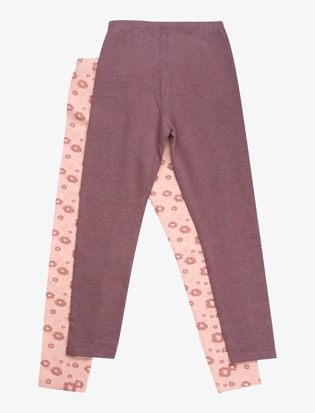 Minymo - Sweat Leggings (2-pack) - retuuside komplekt - misty rose - 1