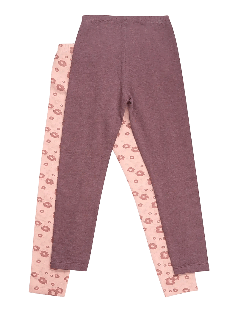 Minymo - Sweat Leggings (2-pack) - retuuside komplekt - misty rose - 1