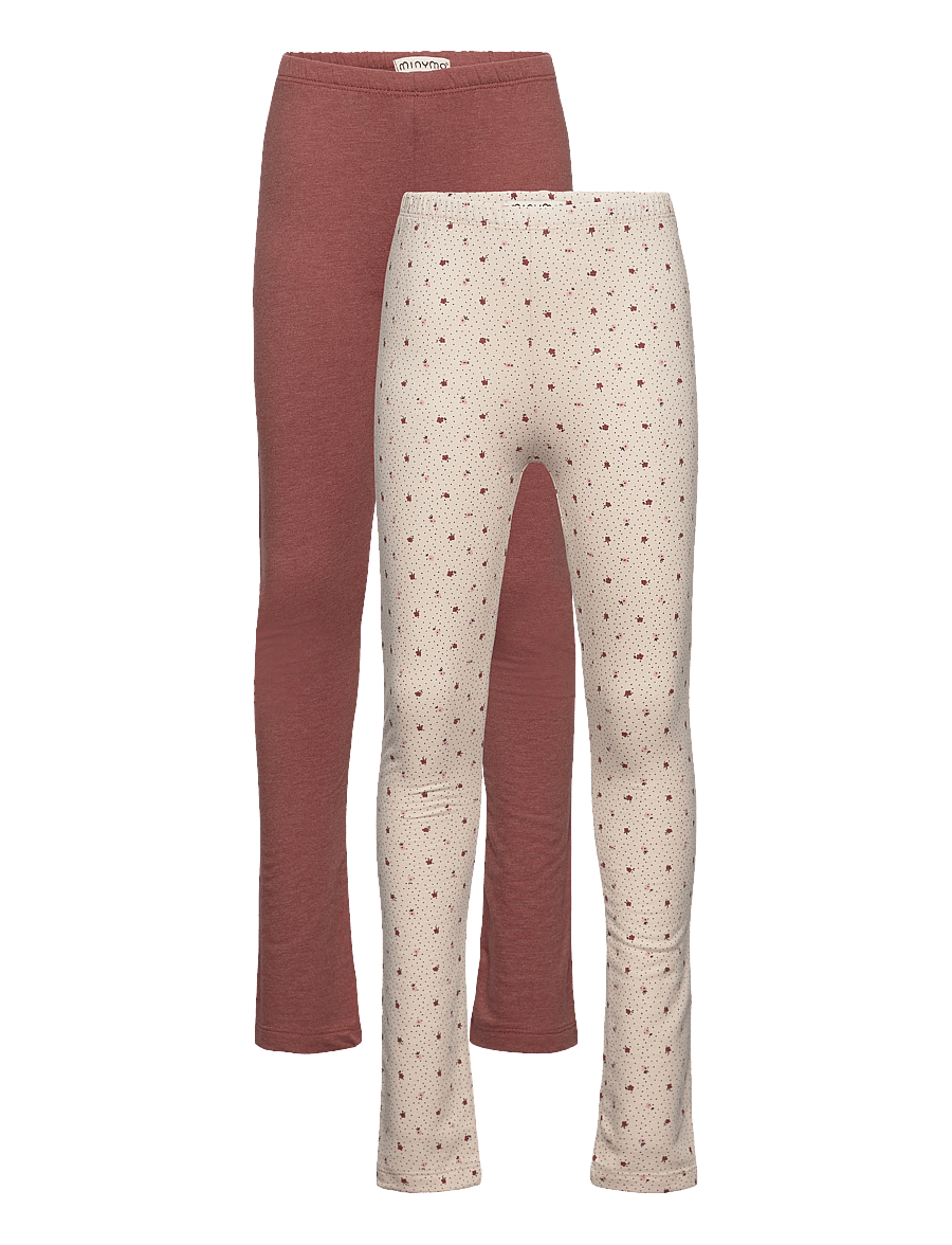Minymo - Sweat Leggings (2-pack) - leggings í fjölpakka - sheer bliss - 0
