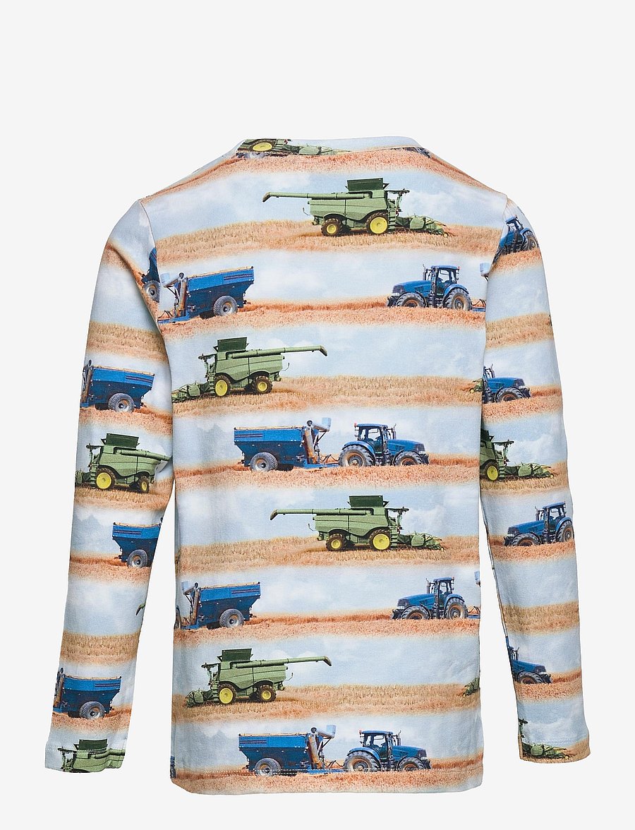 Minymo - T-shirt L/S AOP - långärmade t-shirts - navy night - 1