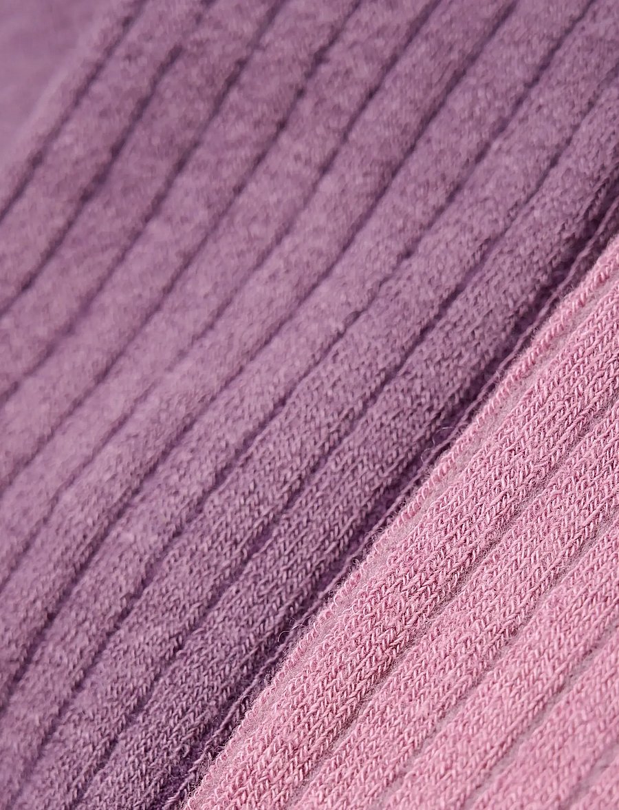 Minymo - Wool Stocking - rib 2-pack - tights - orchid haze - 1