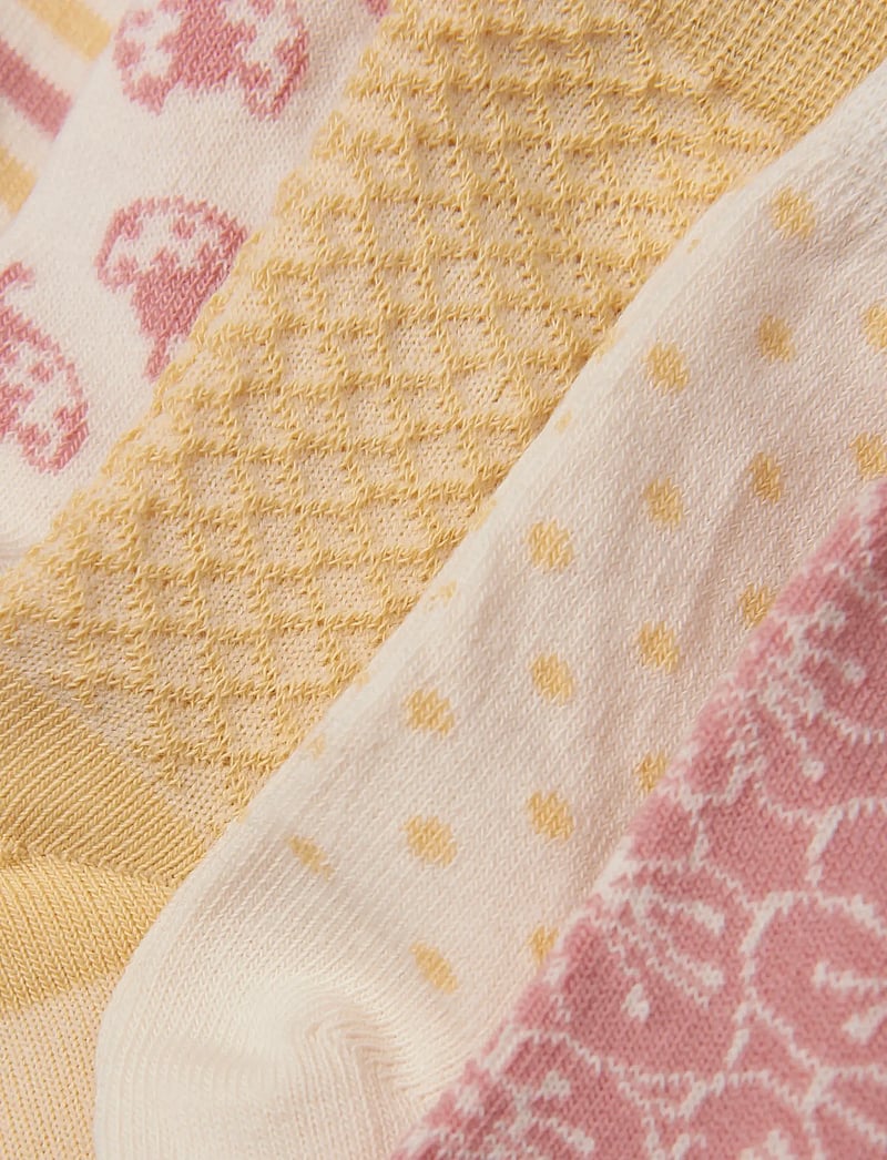 Minymo - Socks w. Pattern (5-pack) - strømper - ash rose - 1