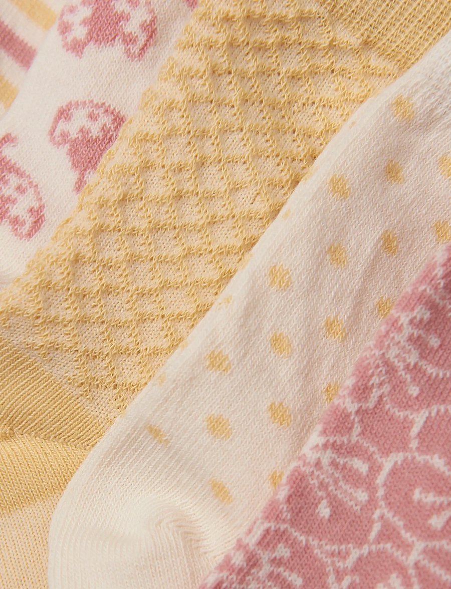 Minymo - Socks w. Pattern (5-pack) - sokid - ash rose - 1