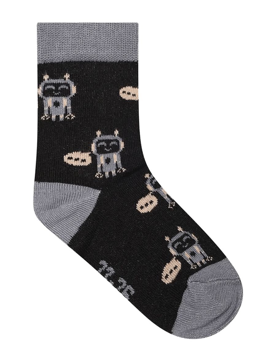 Minymo - Socks w. Pattern (5-pack) - strümpfe - blau gray - 3