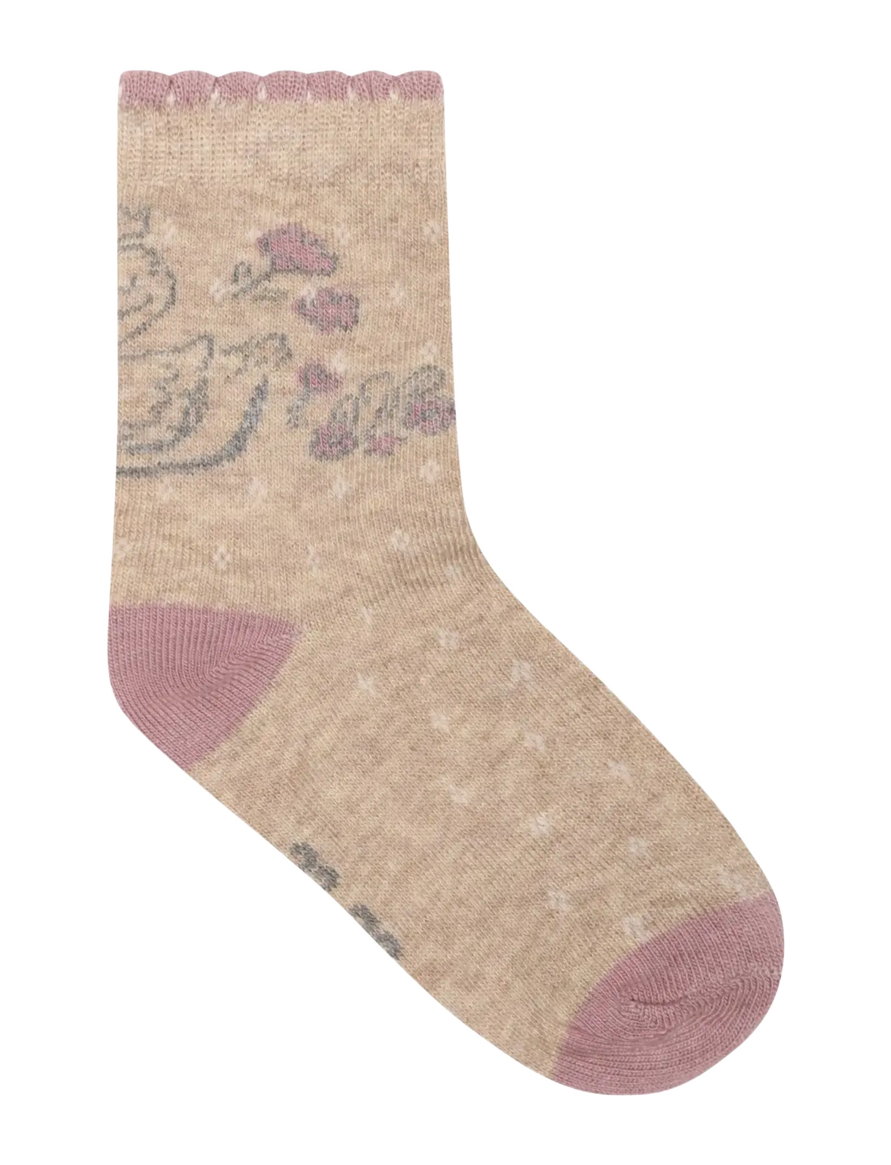 Minymo - Socks w. Pattern (5-pack) - strümpfe - elderberry - 4