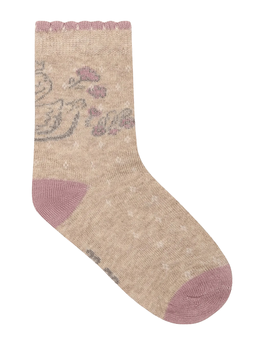 Minymo - Socks w. Pattern (5-pack) - strümpfe - elderberry - 4