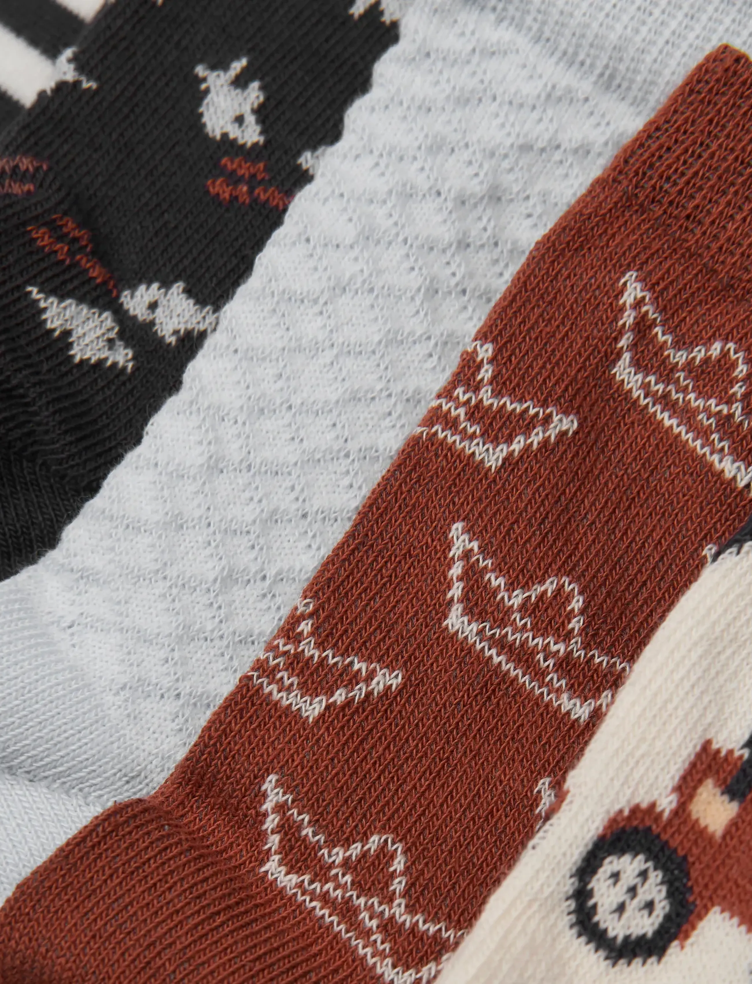 Minymo - Socks w. Pattern (5-pack) - socken & strumpfhosen - tortoise shell - 1