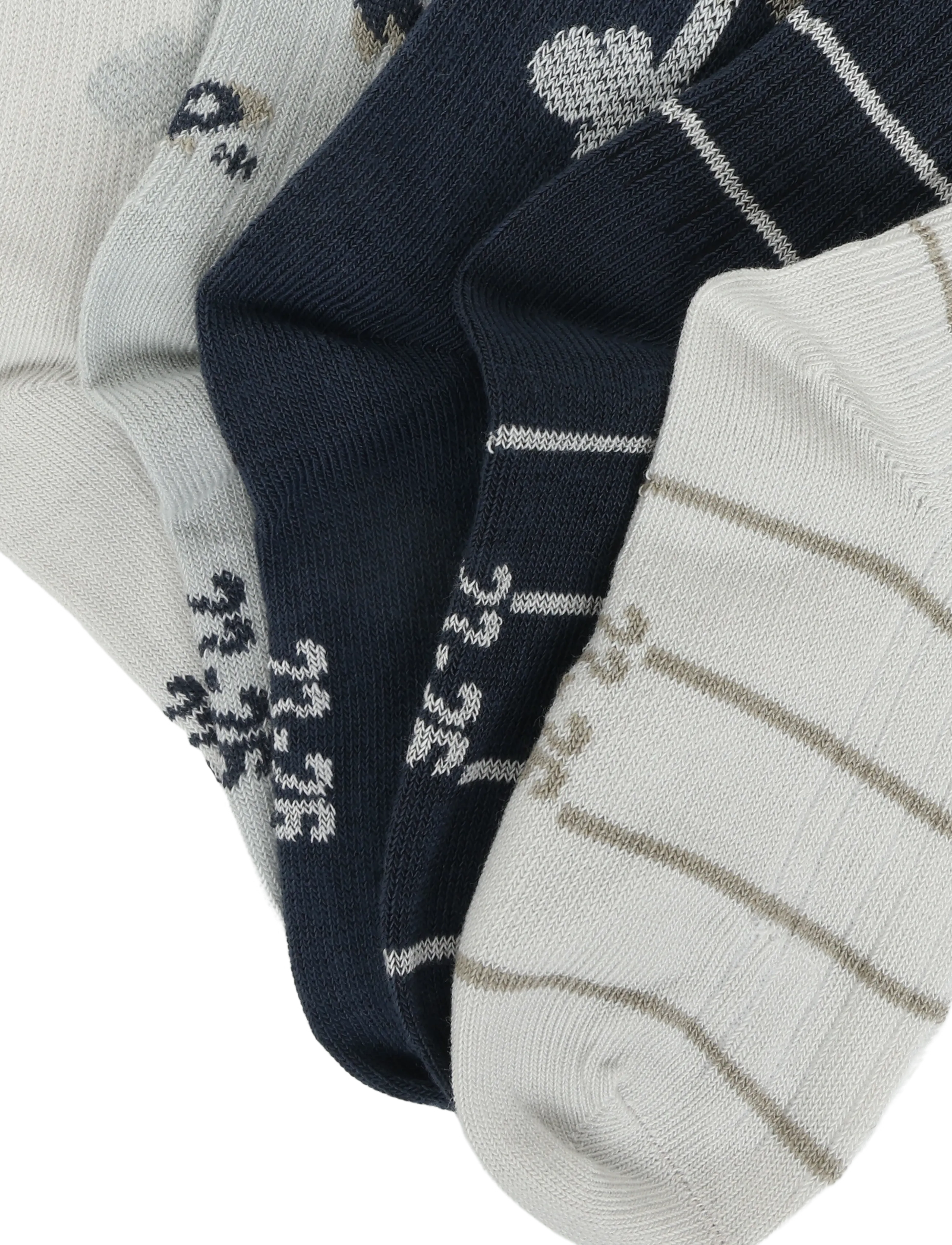 Minymo - Socks w. Pattern (5-pack) - strümpfe - willam gray - 2