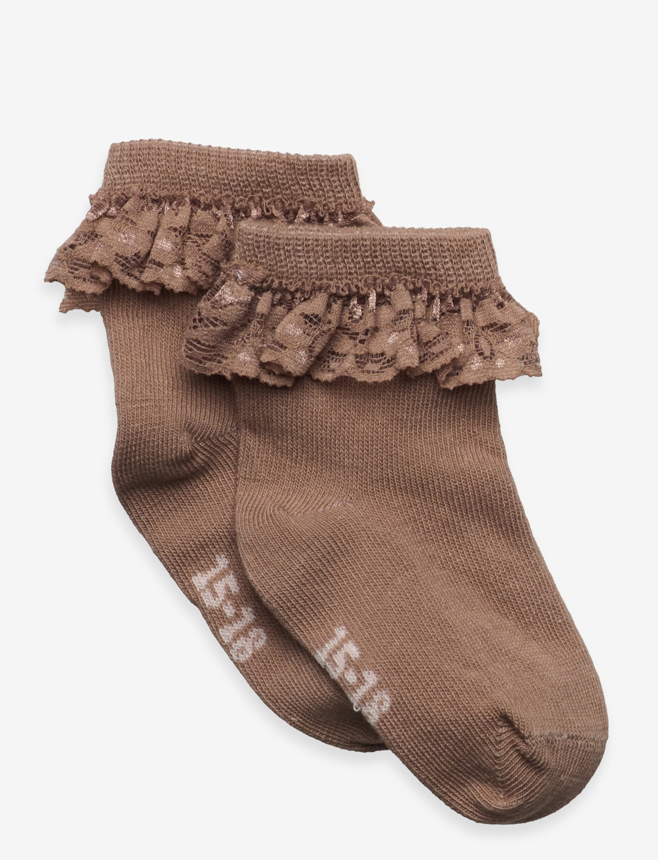 Minymo - Ankle Sock w. Lace - strømper - amphora - 0