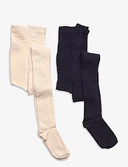 Minymo - Stockings Pointelle (2-pack) - madalaimad hinnad - offwhite - 0