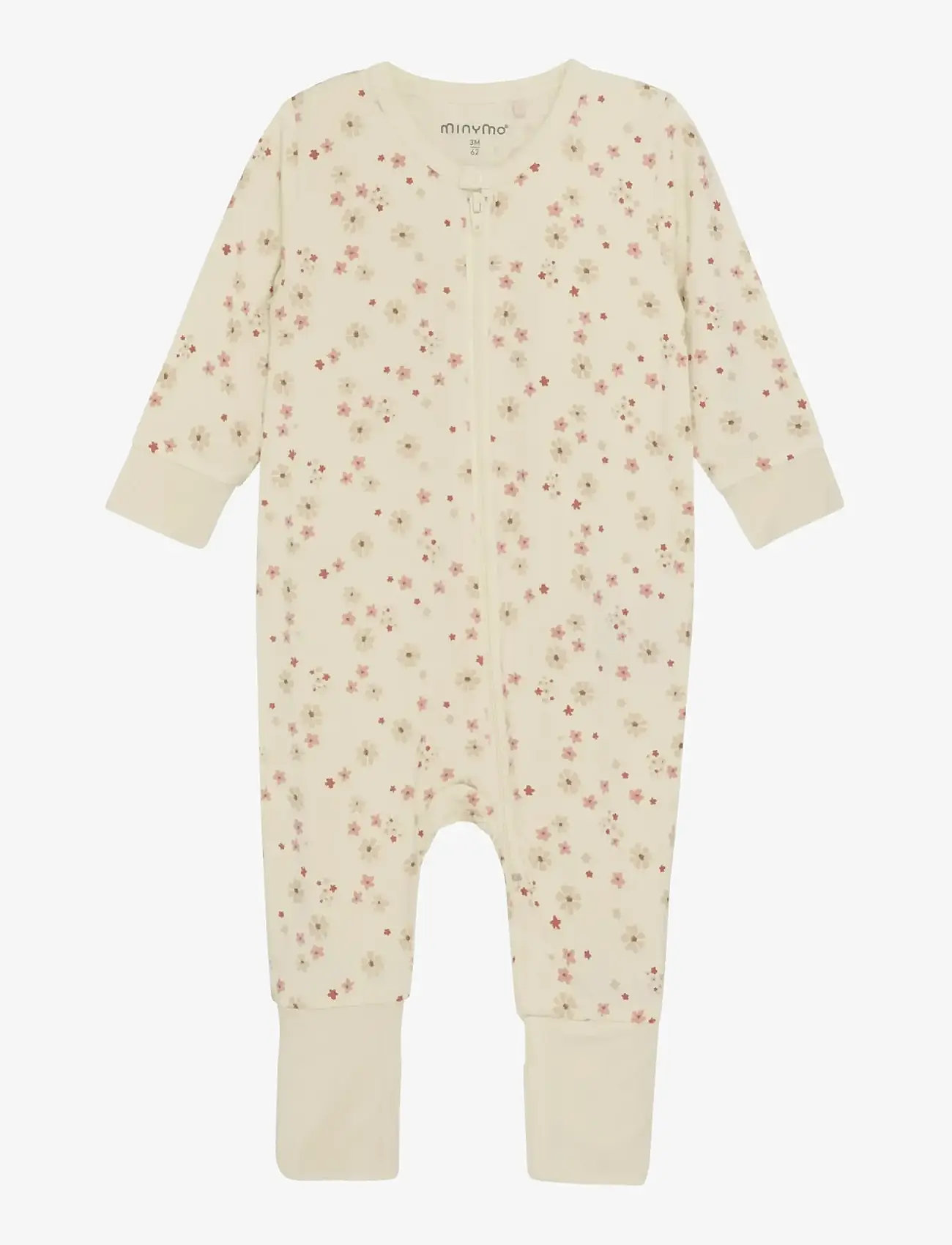 Minymo - Nightsuit LS - sleeping overalls - dusty ceder - 0