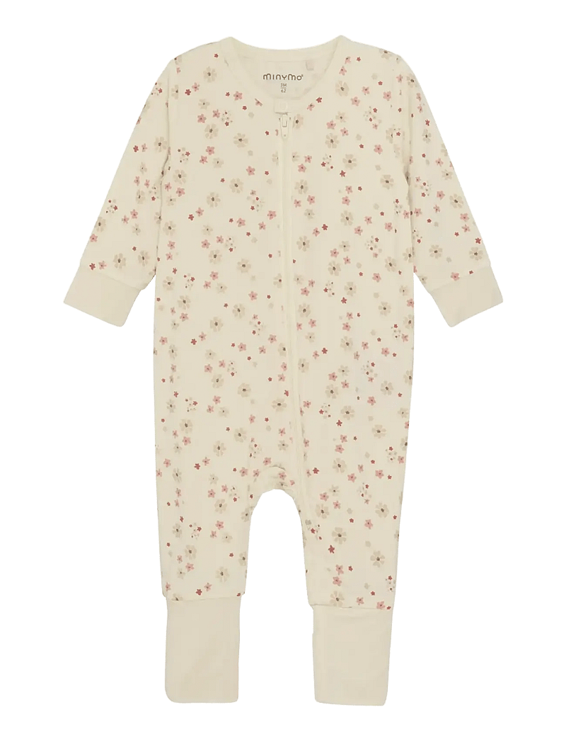 Minymo - Nightsuit LS - sleeping overalls - dusty ceder - 0