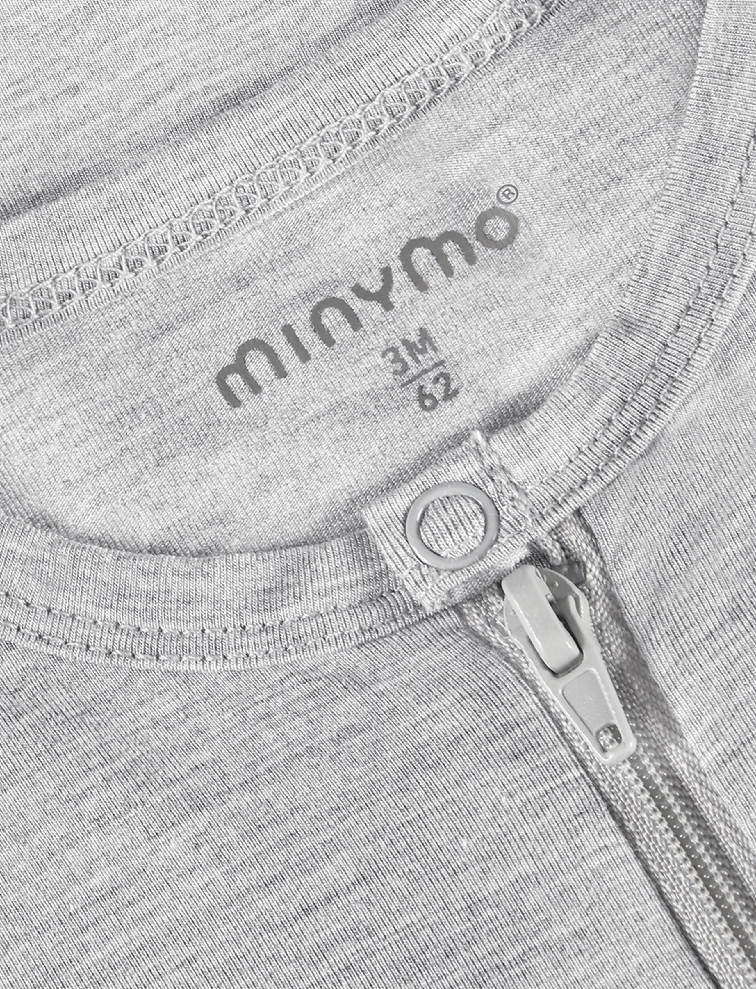 Minymo - Nightsuit LS - schlafoveralls - mediumgreymelange - 2