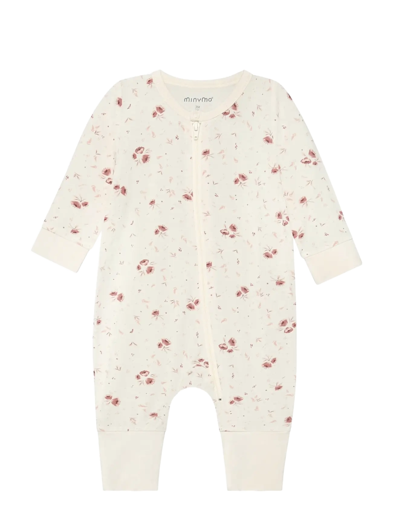 Minymo Nightsuit LS - Sovplagg - PEACH WHIP / cream