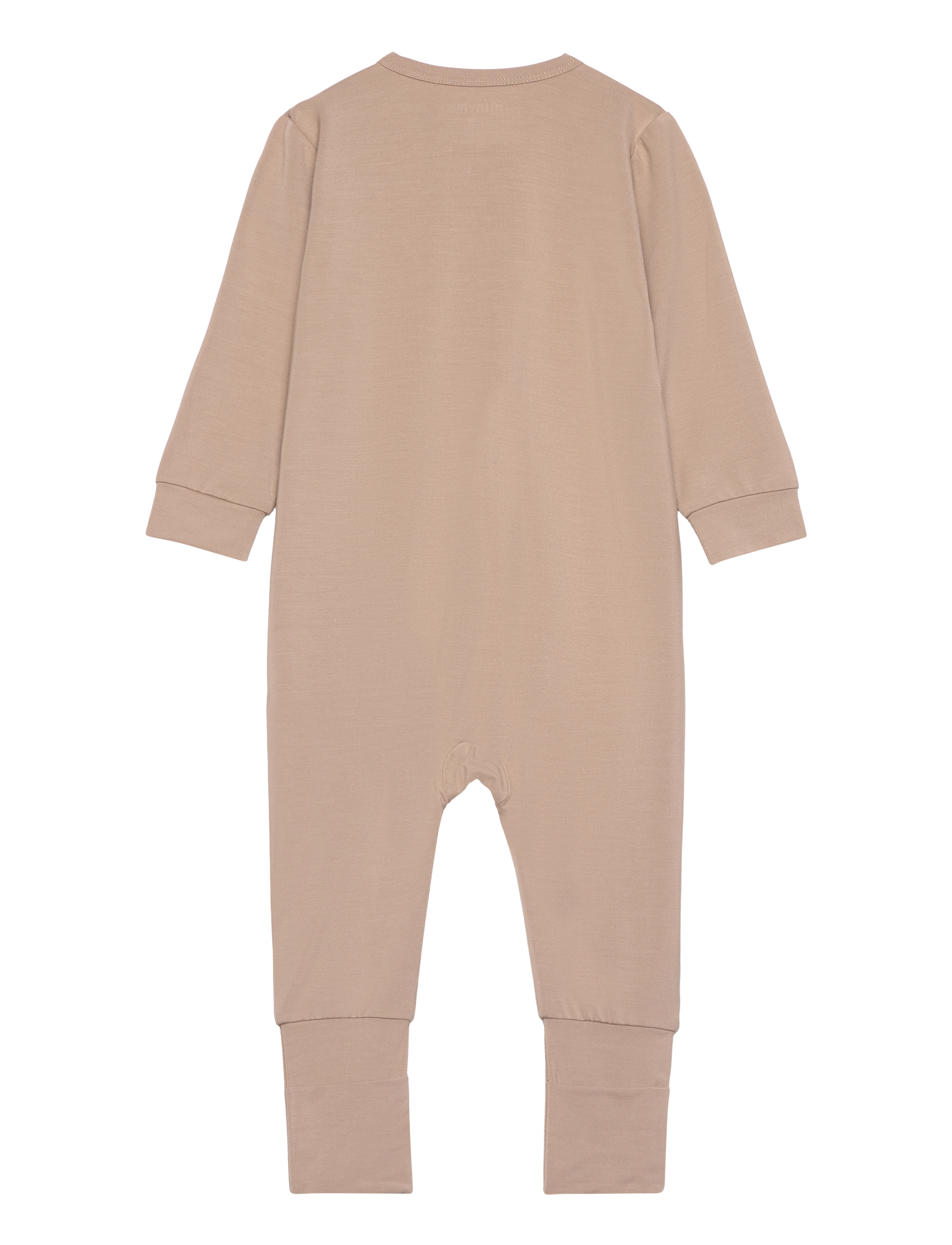 Minymo - Nightsuit LS - sovoveraller - simply taupe - 1