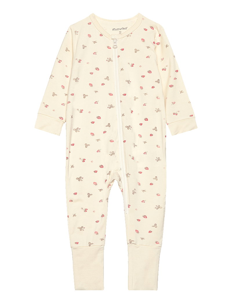 Minymo - Nightsuit LS - unihaalarit - strawberry ice - 0