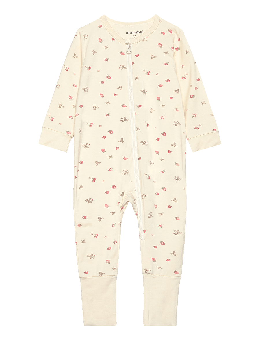 Minymo - Nightsuit LS - schlafoveralls - strawberry ice - 0