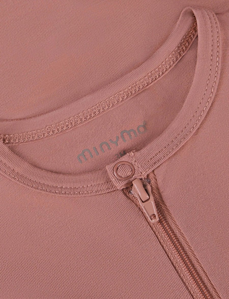 Minymo - Nightsuit LS - schlafoveralls - withered rose - 2