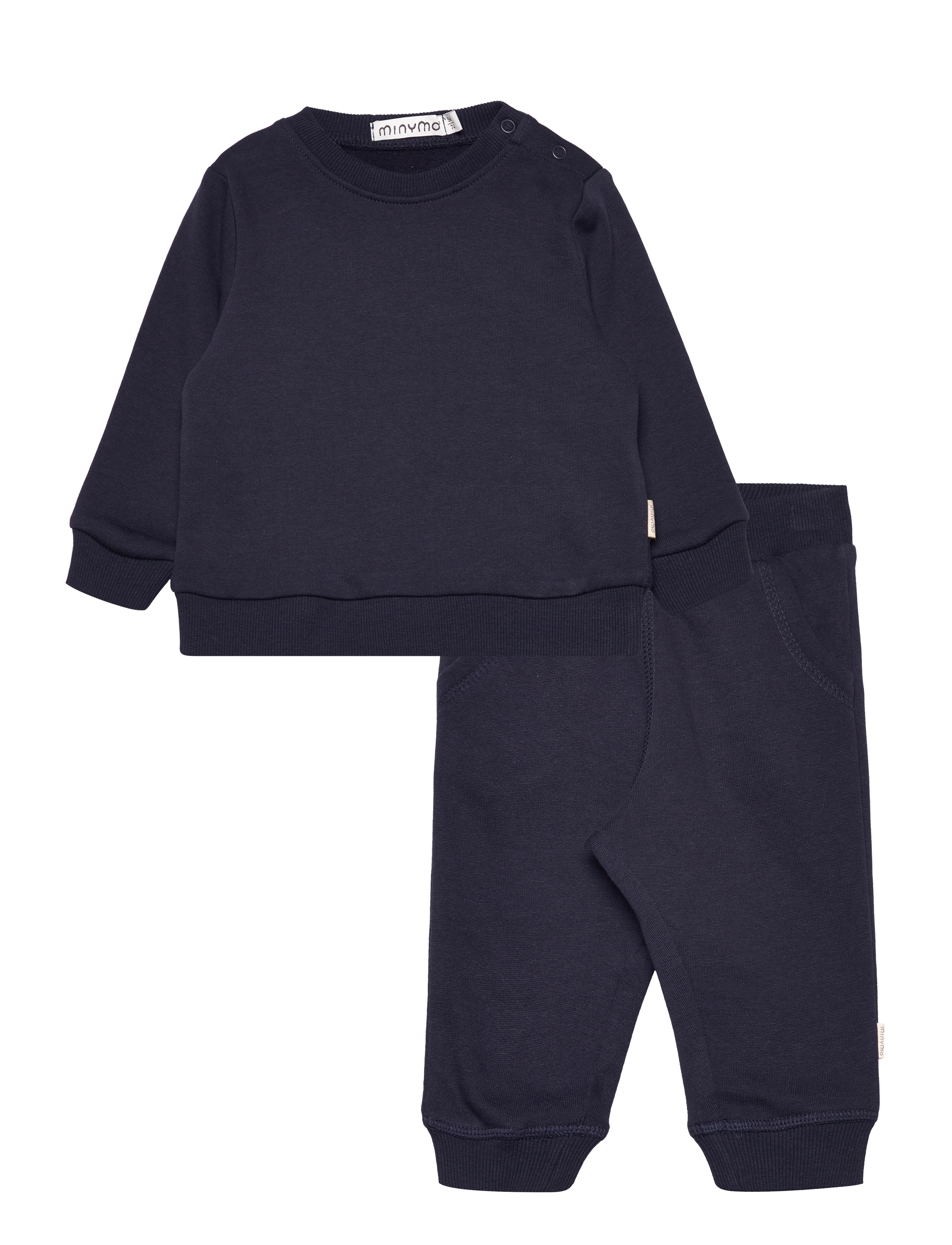 Minymo Sweat Set (2-Pcs), 62, Navy, Sæt > Joggingtøj, Børn