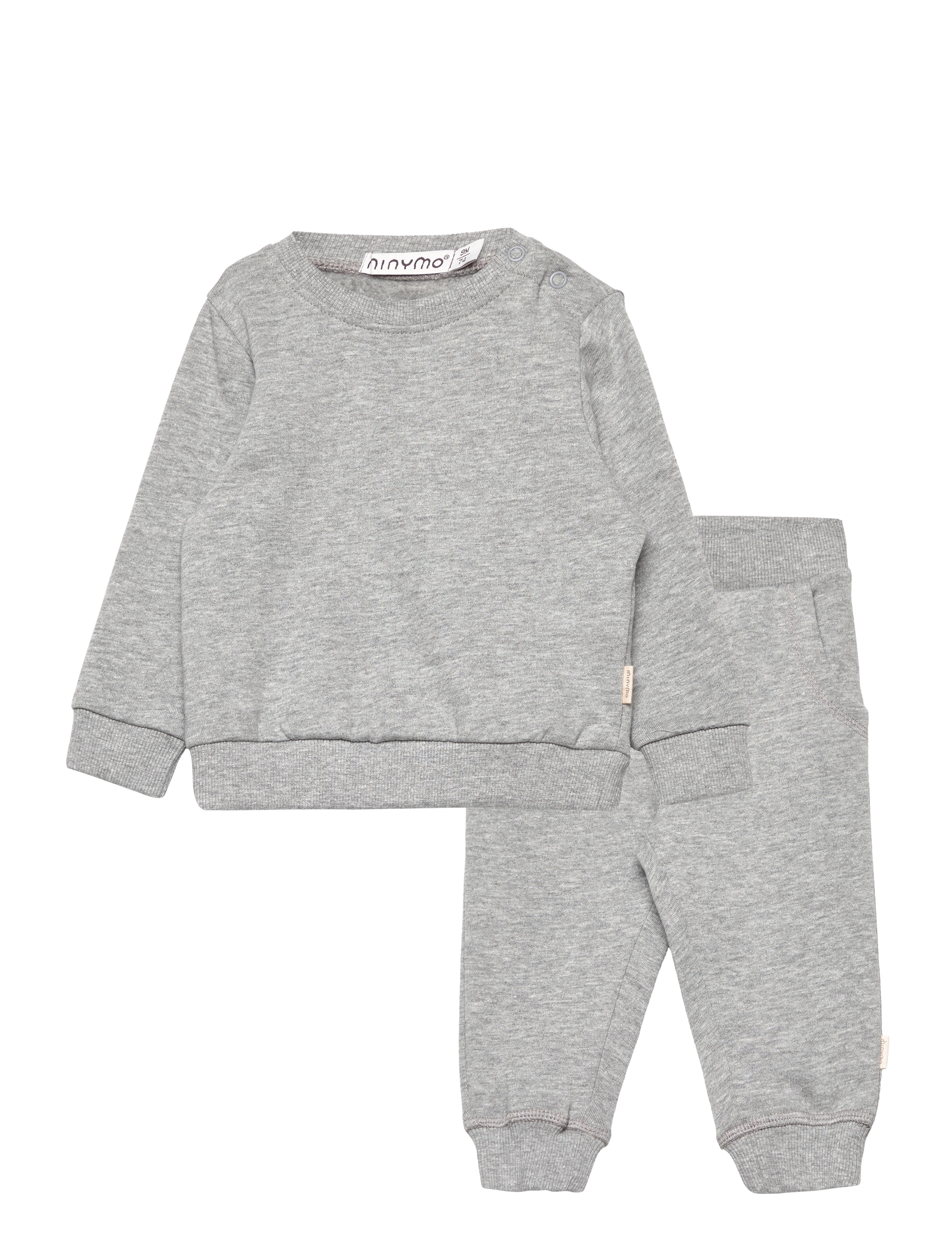Minymo Sweat Set (2-pcs) - Spordidressid - GREYMELANGE / grey