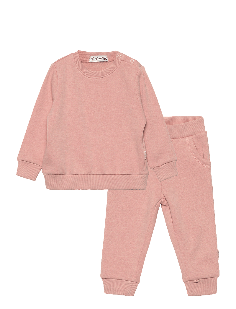 Minymo - Sweat Set (2-pcs) - sportanzüge - misty rose - 0