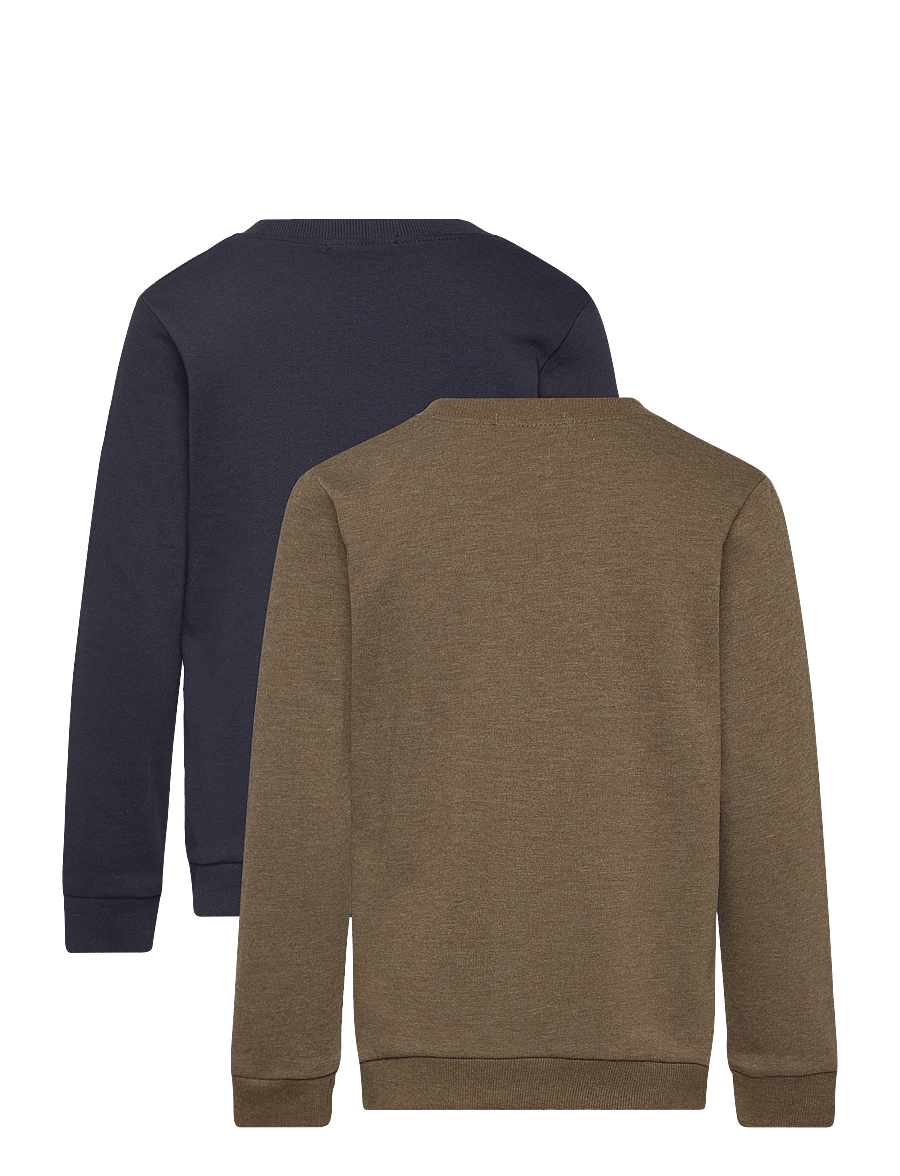 Minymo - Sweatshirt (2-pack) - sweatshirts - dark olive - 2