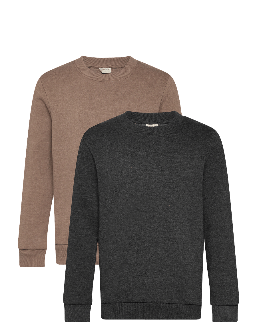 Minymo - Sweatshirt (2-pack) - sporta džemperi - fossil - 0
