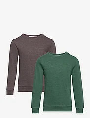 Minymo - Sweatshirt Boys (2-pack) - sportiska stila džemperi - hunter green - 0