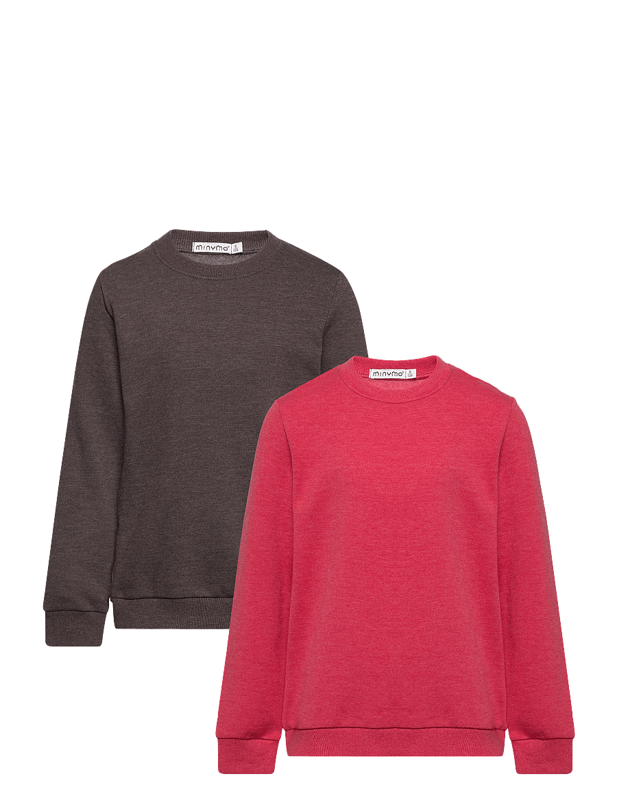 Minymo - Sweatshirt (2-pack) - džemperiai - tomato puree - 0
