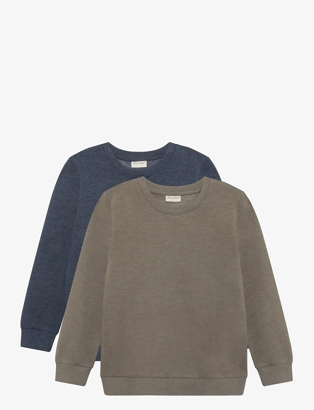 Minymo - Sweatshirt (2-pack) - sweatshirts - vetiver - 0