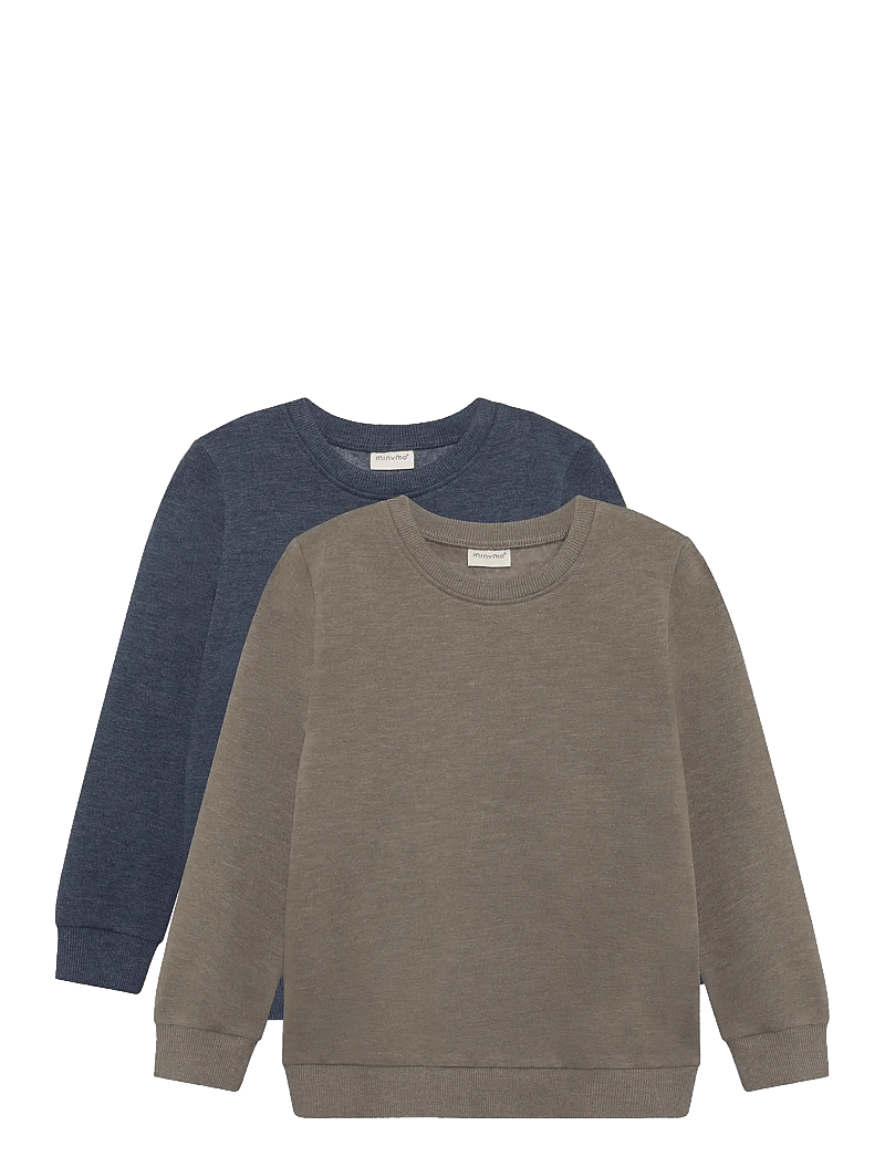Minymo - Sweatshirt (2-pack) - sweatshirts - vetiver - 0