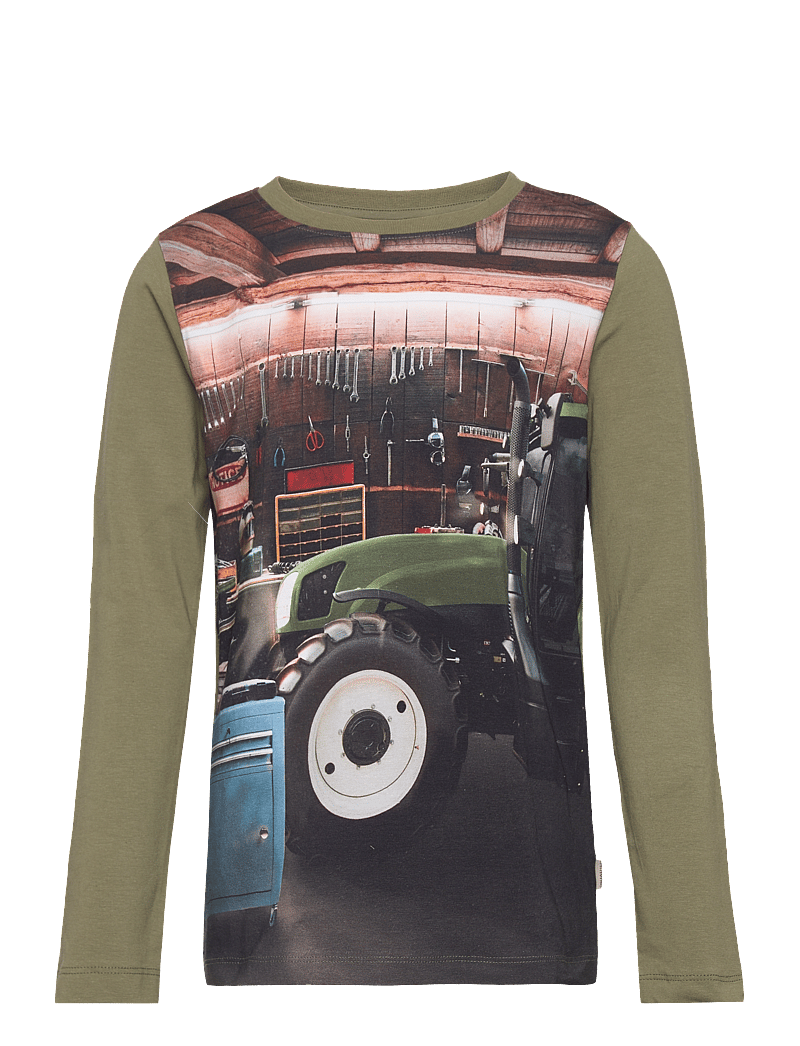 Minymo - T-shirt L/S - langärmelig - olivine - 0