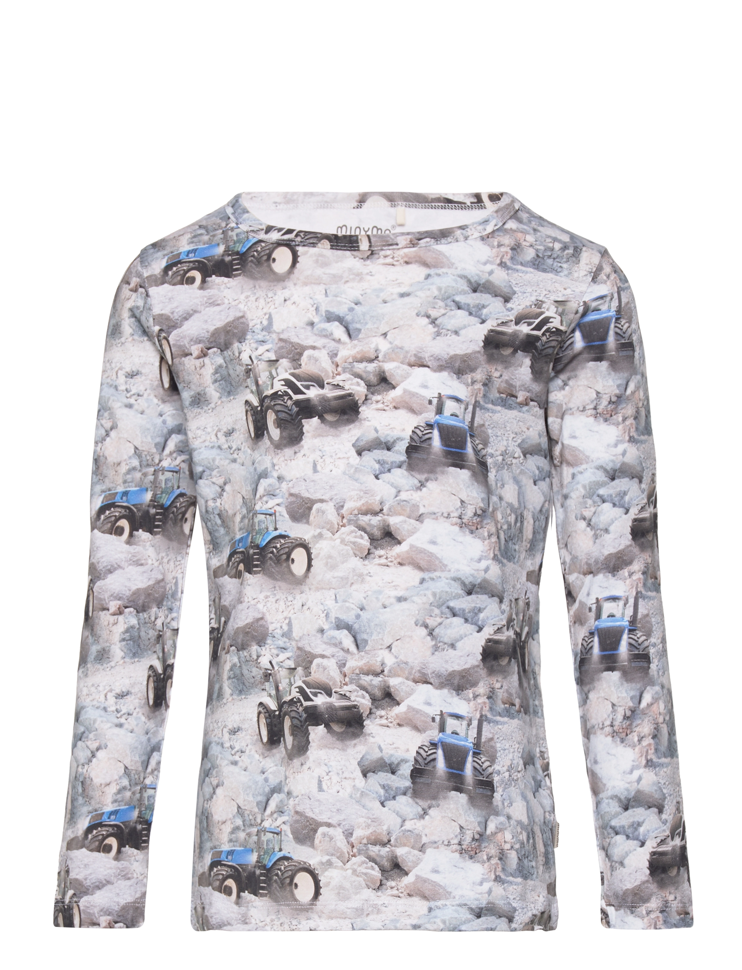 Minymo T-shirt L/S AOP - App deal - VALLARTA BLUE / multi