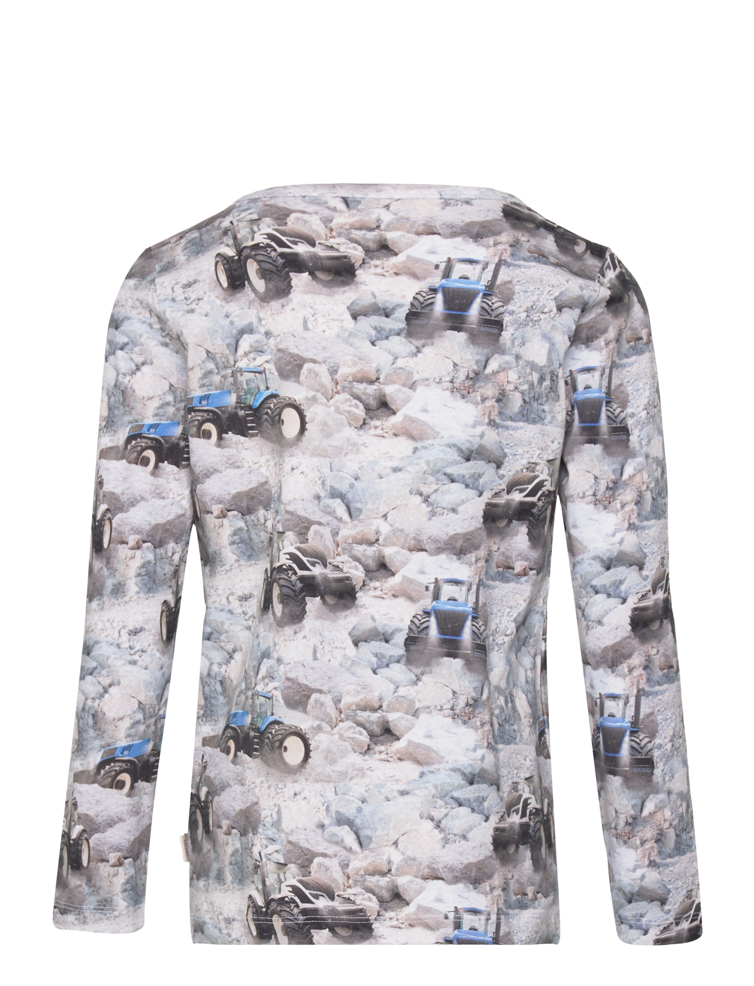 Minymo - T-shirt L/S AOP - t-krekli ar garām piedurknēm - vallarta blue - 1